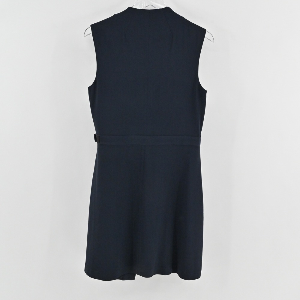 Theory Navy Sleeveless Wrap Dress - Picture 3 of 14